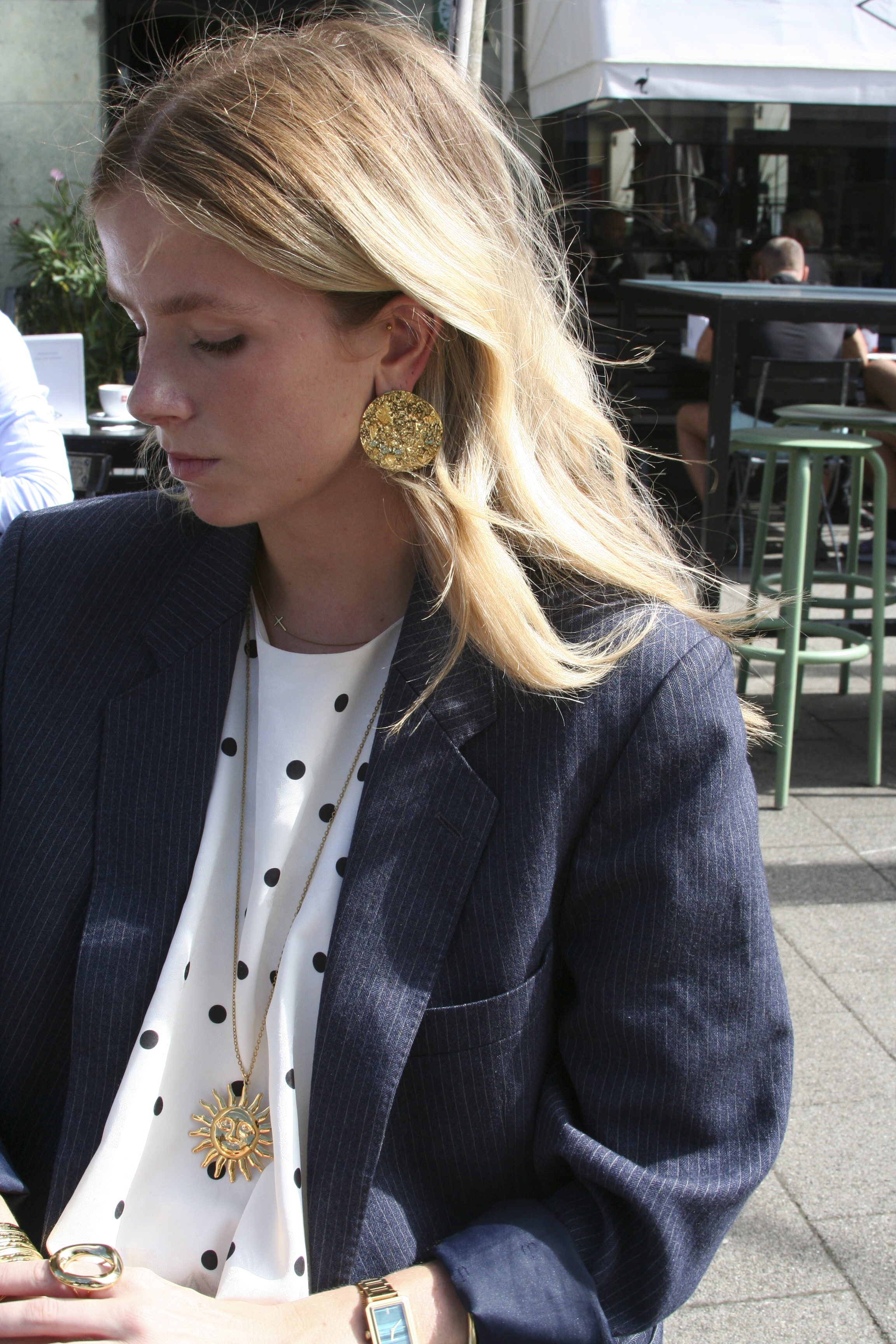 Astra Disc Earrings goud