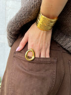 Chunky Oval Ring goud