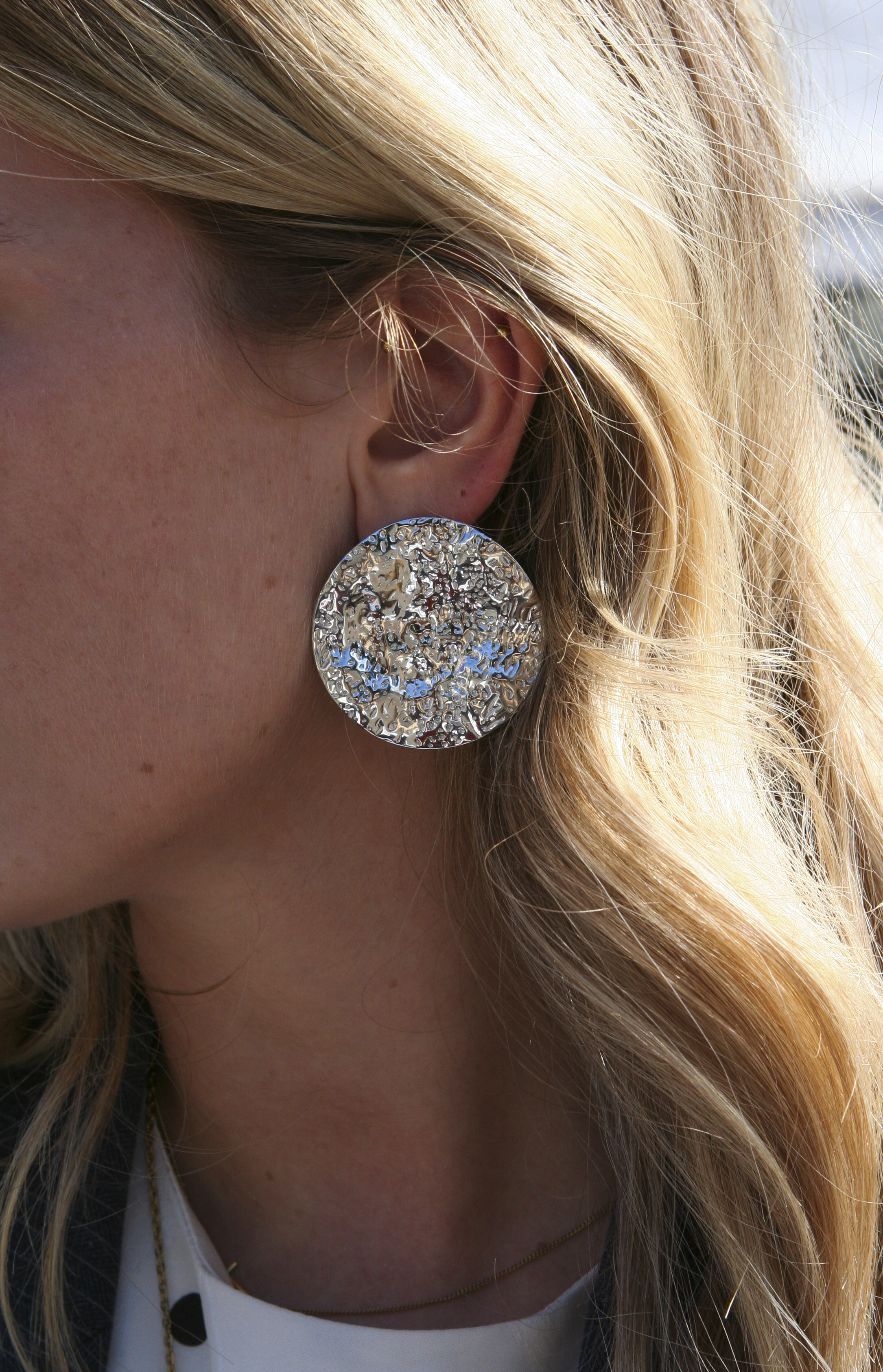 Astra Disc Earrings zilver