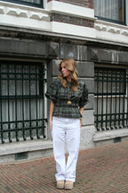 Mila Puff Blouse - Green