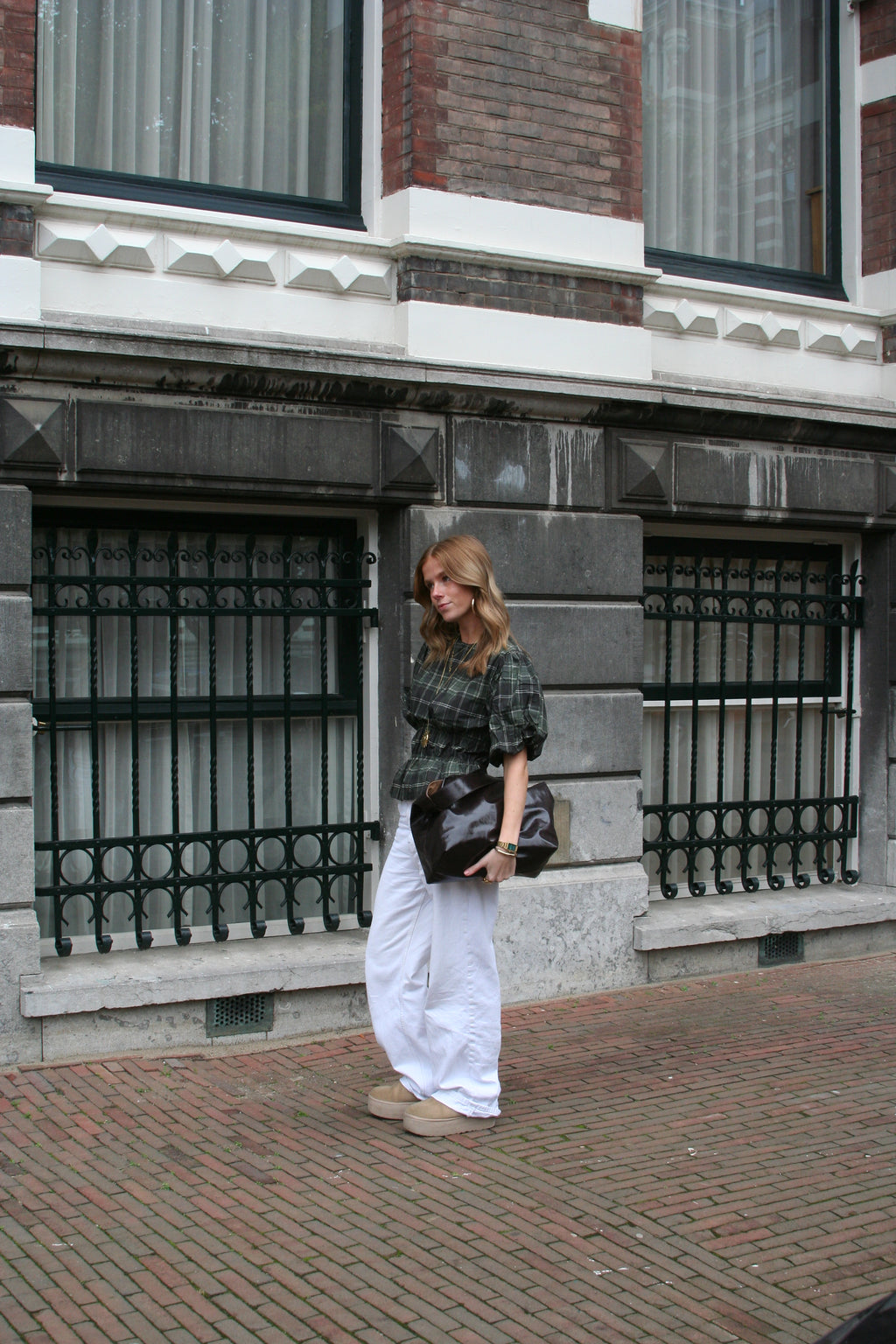 Mila Puff Blouse - Green