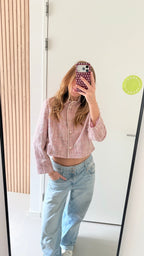 Blush Cropped Jacket