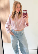 Blush Cropped Jacket